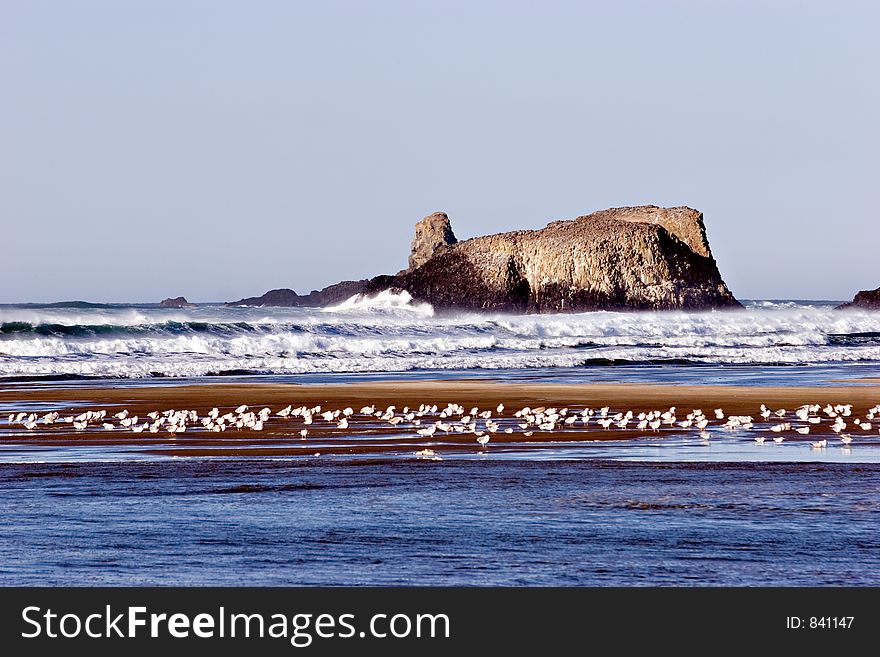 View from Canon Beach, Oregon. View from Canon Beach, Oregon