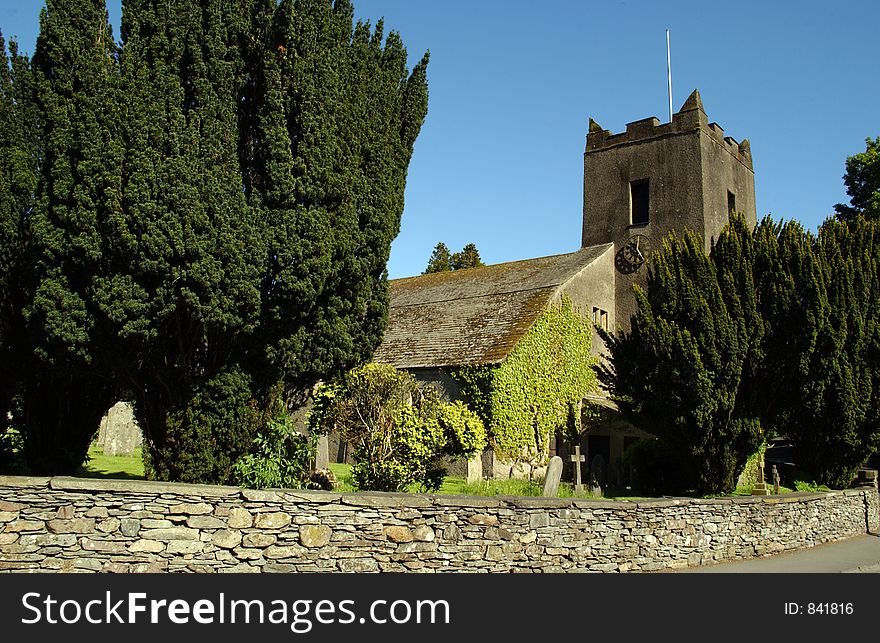 A Landscape of Grasmere Church