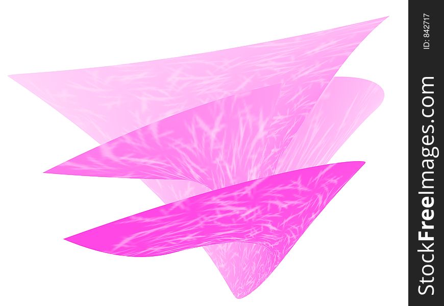 Pink twisted design