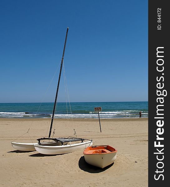 Boats at the beach