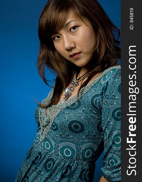 Asian On Blue