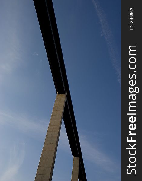 Bridge seen from underneath