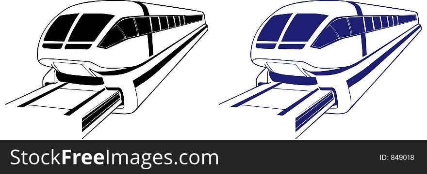 Transrapid Illustration also know as the magnetic train