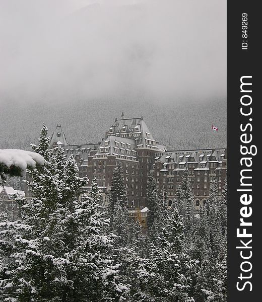 Landmark hotel at Banff Springs, Banff, Canada. Landmark hotel at Banff Springs, Banff, Canada