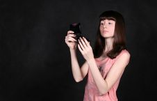 Girl Making Up Royalty Free Stock Images Girl Making Up Royalty Free Stock Images