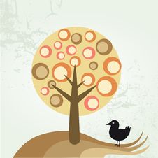 Bird And Tree Royalty Free Stock Photo