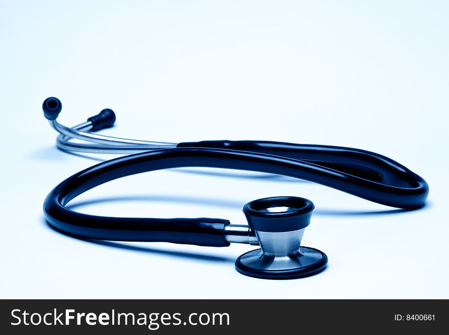 Doctors Stethoscope on isolated white