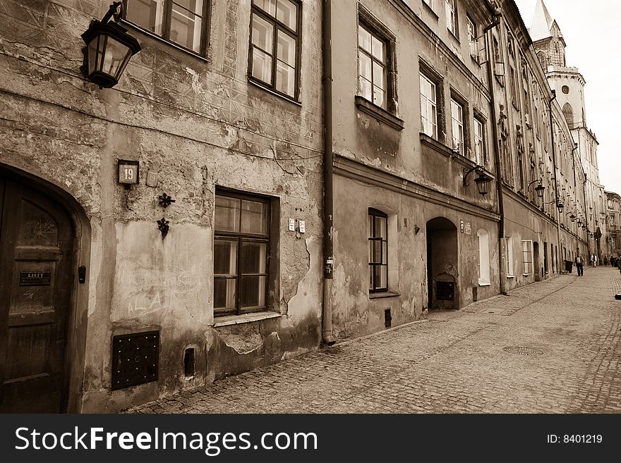 City of Lublin in Poland on summer