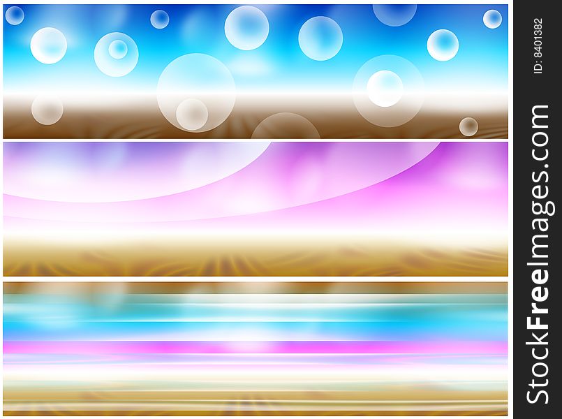 Set 3 Psychedelic Banners