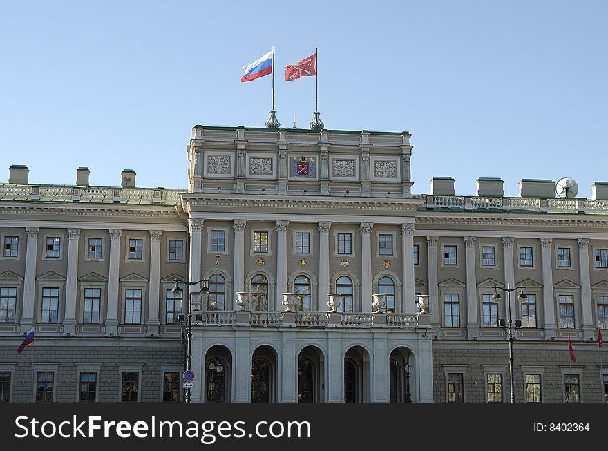 Russian parliament building in St. Petersburg, Russia. Russian parliament building in St. Petersburg, Russia