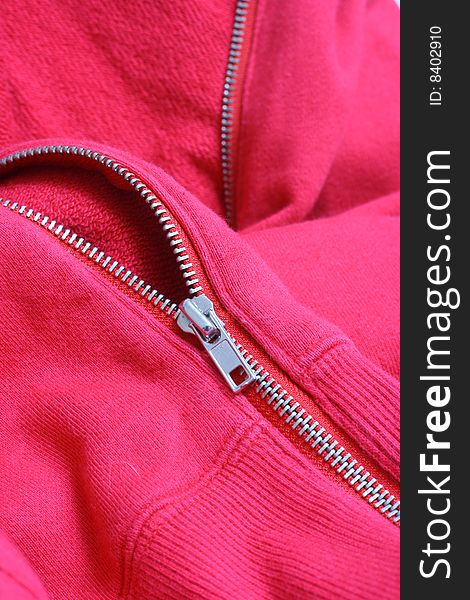 Pink jacket zipper