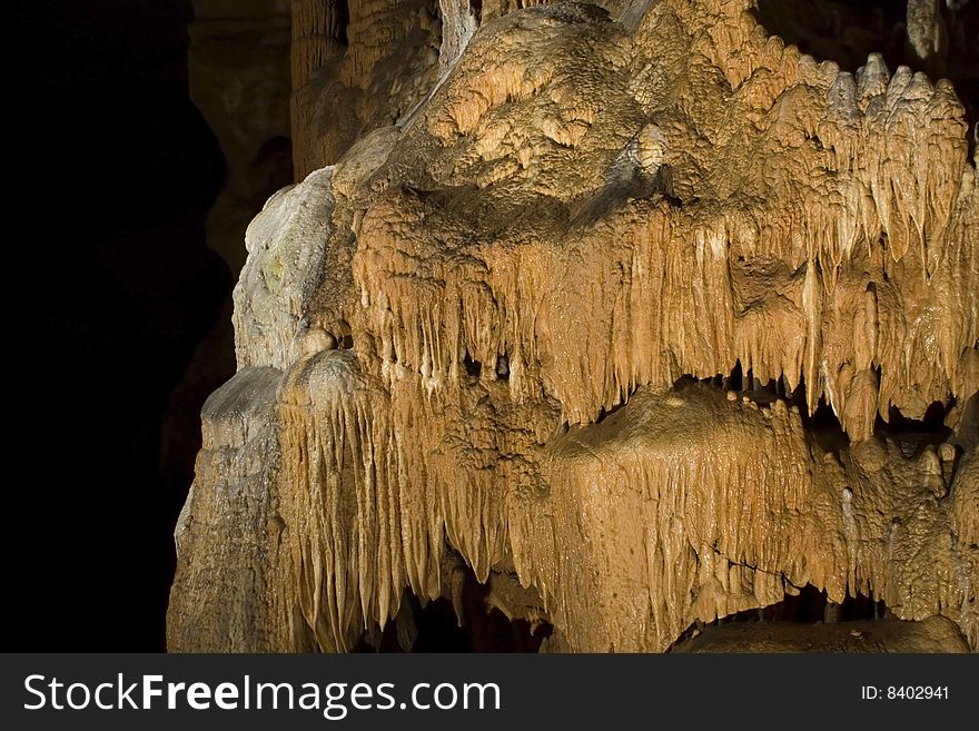 Underground cave formation in Missouri