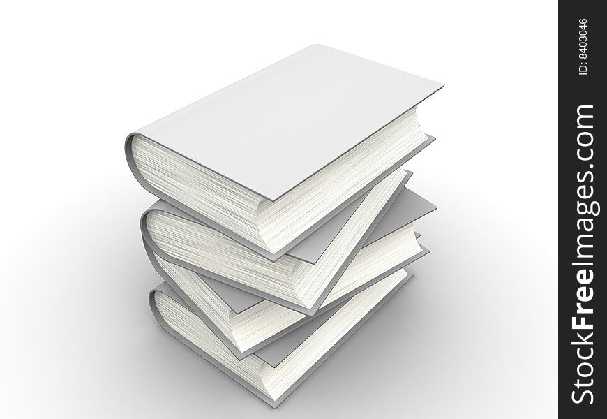 The big book on a white background. The big book on a white background