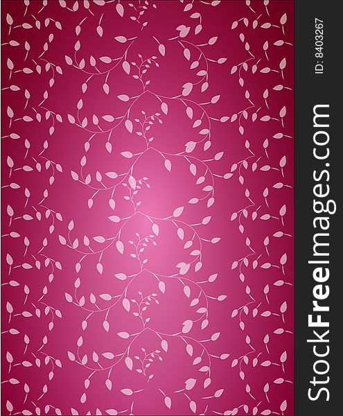Seamless background graphic illustration leaves in gradient color