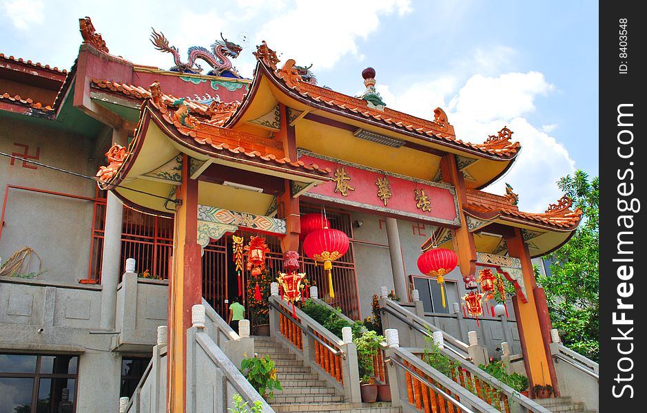 This is chinese temple called fatt wah in malaysia