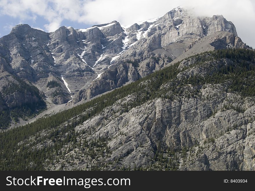 The glorious landscape of the Rocky Mountains, Alberta, Canada.