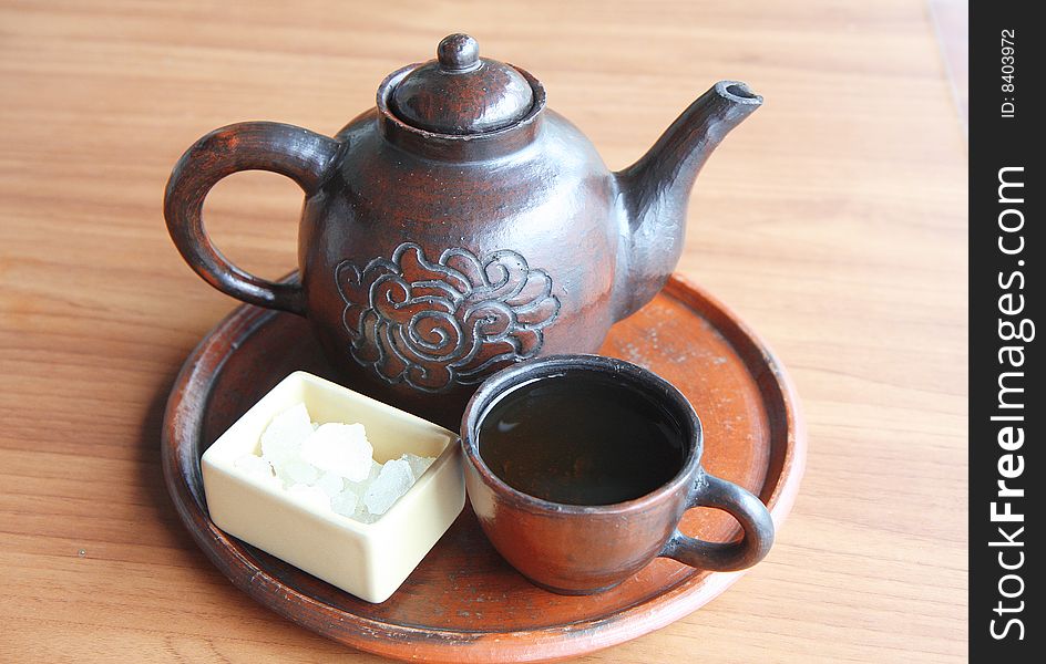 The Set of Javanese Tea for Breakfast. The Set of Javanese Tea for Breakfast