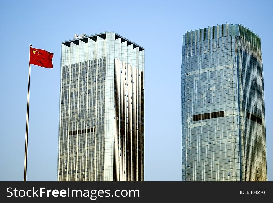 Skyscrapers in China, modern architecture in Shenzhen - business city in Guangdong province.