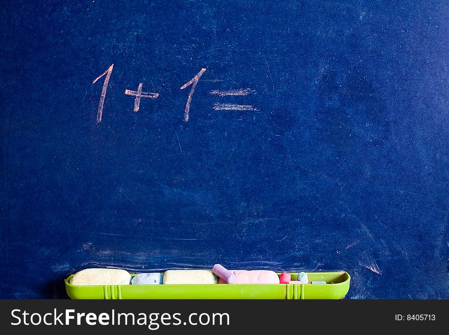 Stock photo: an image of numbers written on blackboard. Stock photo: an image of numbers written on blackboard