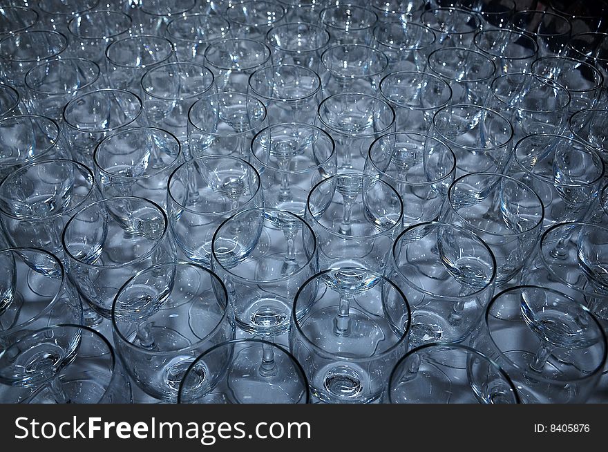 Wine glass cup on the tables