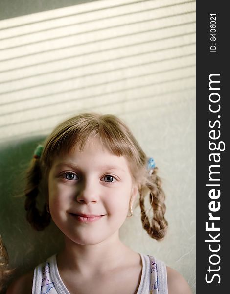 Stock photo: an image of a portrait of a little girl. Stock photo: an image of a portrait of a little girl