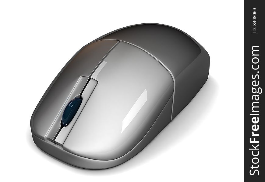 Three dimensional isolated wireless mouse