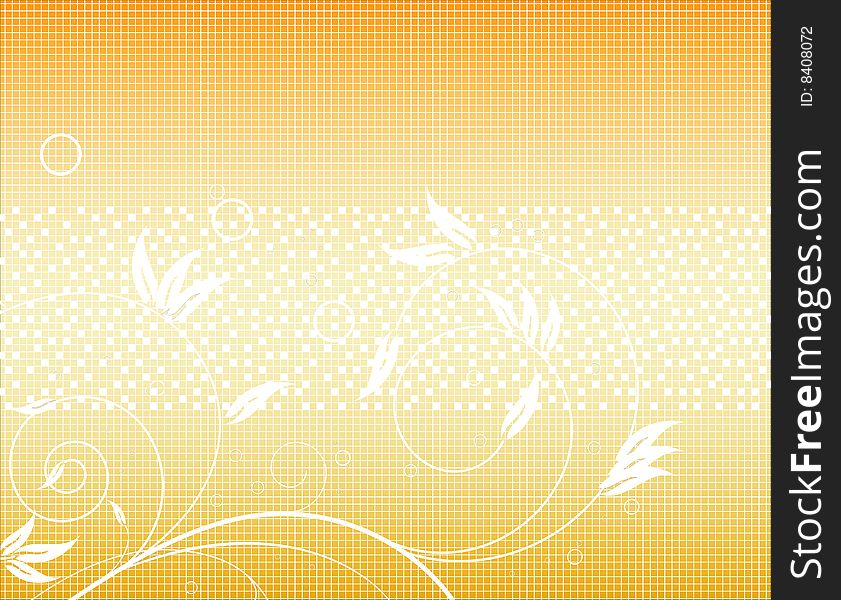 Shapes Color Background With Flower