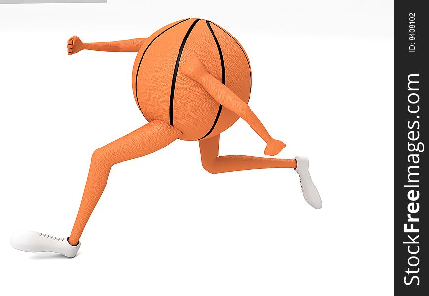 Three Dimensional Running Basket Ball