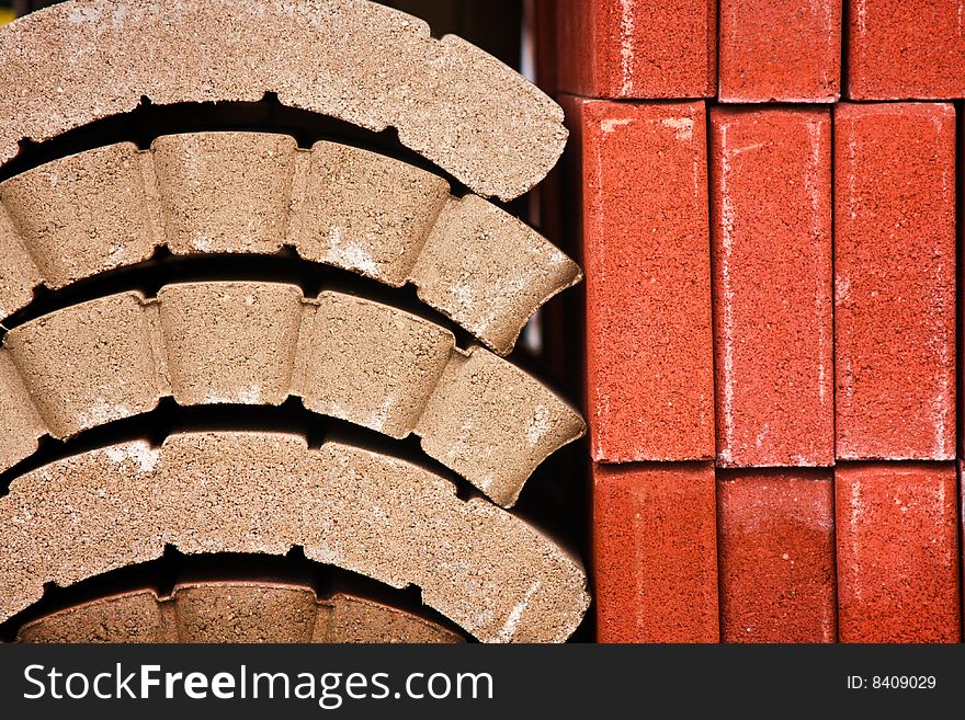 Close up of bricks. Texture.