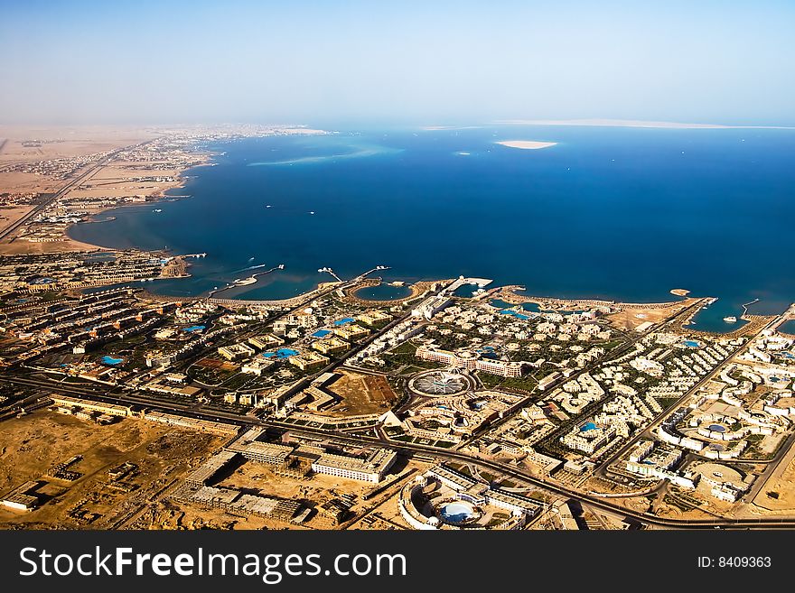 Beautiful air view on a red sea, egypt. Beautiful air view on a red sea, egypt