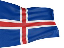3D Icelandic Flag Stock Photos 3D Icelandic Flag Stock Photos