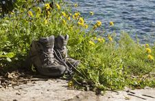 Hiking Boots Royalty Free Stock Photos Hiking Boots Royalty Free Stock Photos