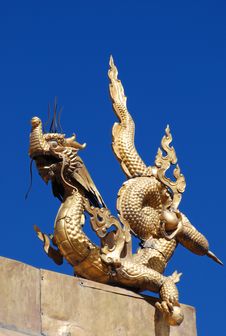 Golden Dragon Stock Images