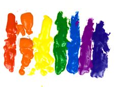 Rainbow From Flow Wax Royalty Free Stock Photo Rainbow From Flow Wax Royalty Free Stock Photo