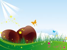 Easter Chocolate Eggs Stock Photography Easter Chocolate Eggs Stock Photography