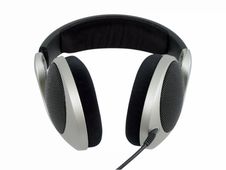 Hi-Fi Headphones Isolated On White Stock Photo Hi-Fi Headphones Isolated On White Stock Photo