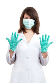 Young Doctor Prepares For Surgery Royalty Free Stock Photo Young Doctor Prepares For Surgery Royalty Free Stock Photo