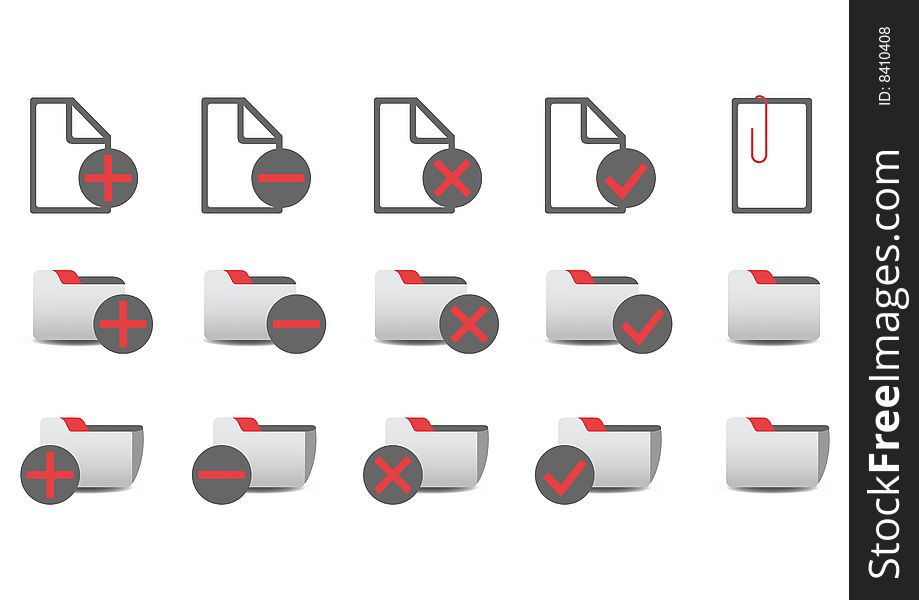 Vector illustration of different database managment icons. You can use it for your website, application, or presentation. Vector illustration of different database managment icons. You can use it for your website, application, or presentation