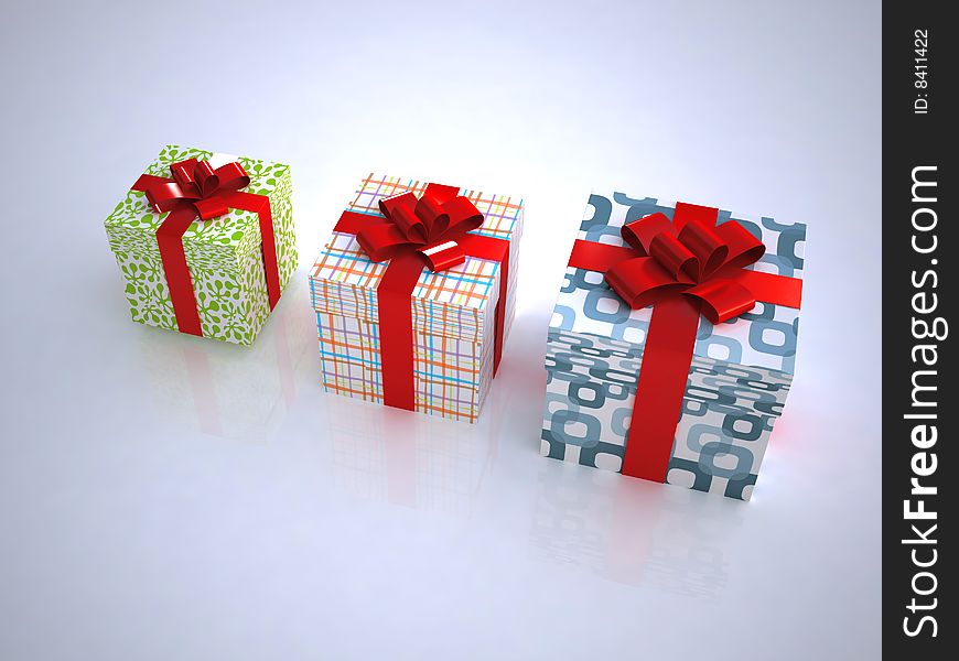 Boxes for gifts on a white background. Boxes for gifts on a white background