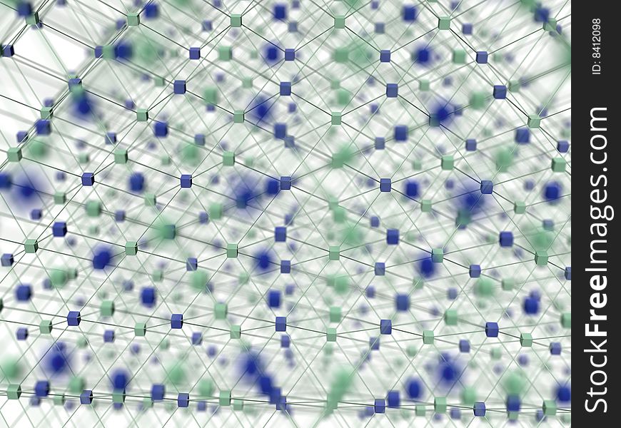 3d image of cybernetic lattice.