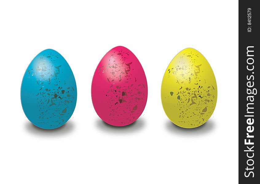 Brightly colored vector eggs, just in time for Easter!. Brightly colored vector eggs, just in time for Easter!