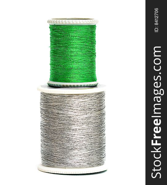 Green And Silver Spools