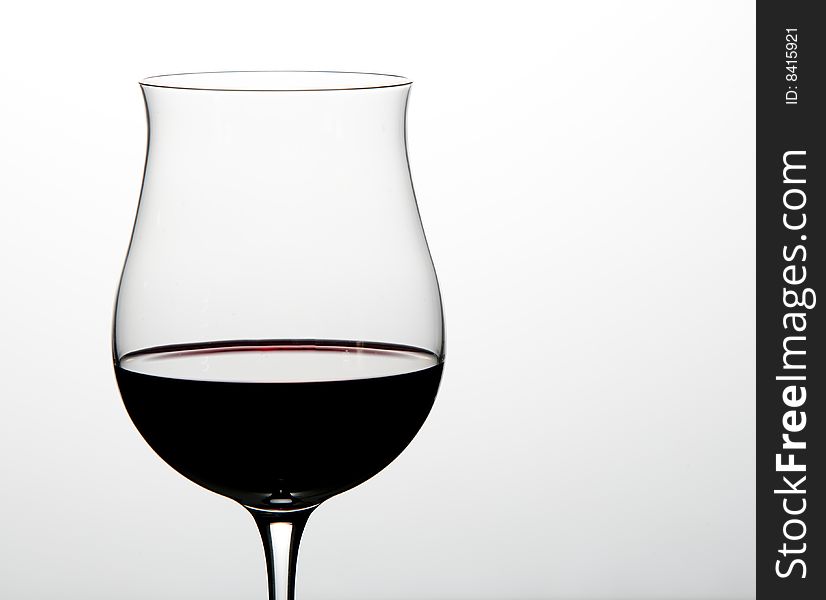 Red wine isolated