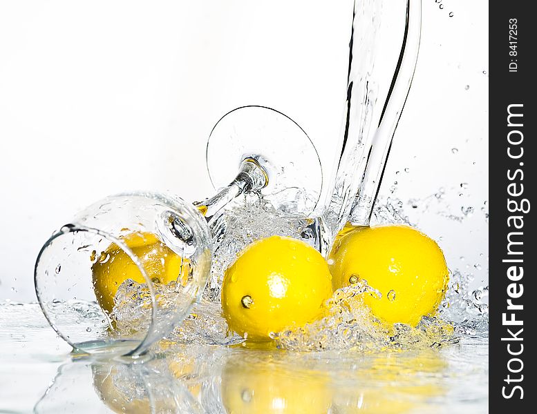 Lemon with water