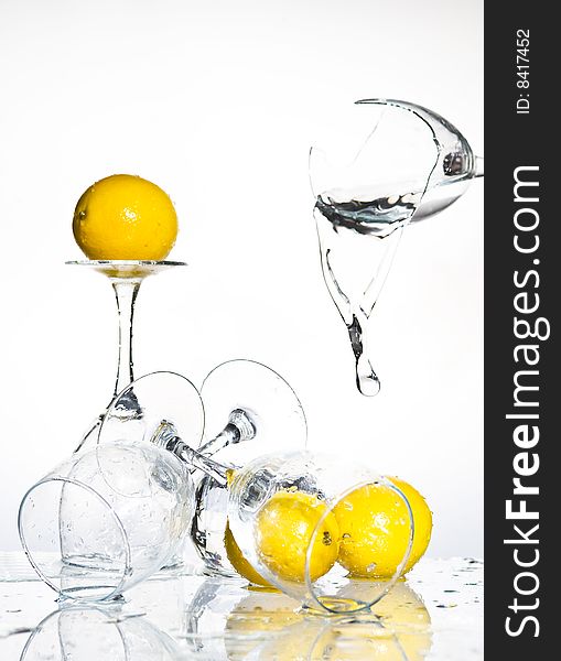 Lemon with water