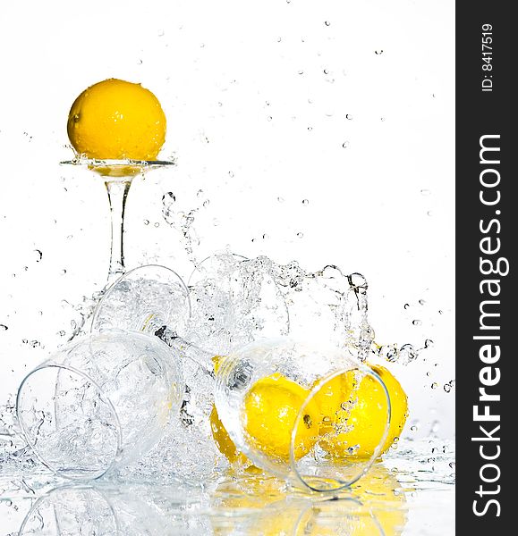 Lemon with water