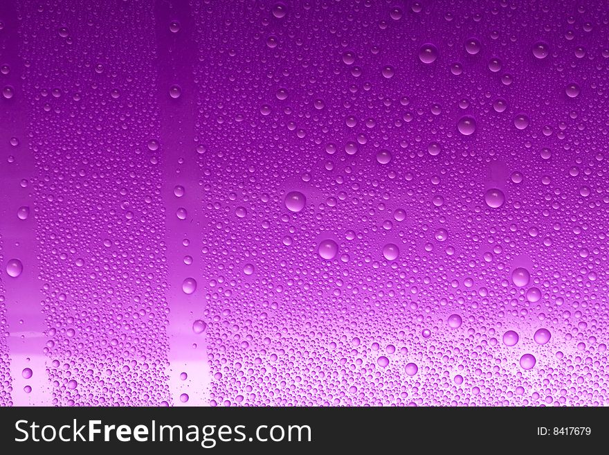Pink water drops for background