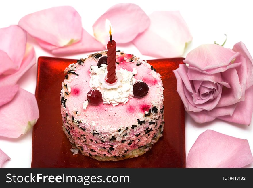 Cake with candle