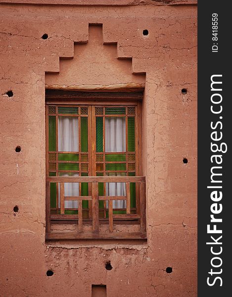 Colorful window - typical marocan ethic element