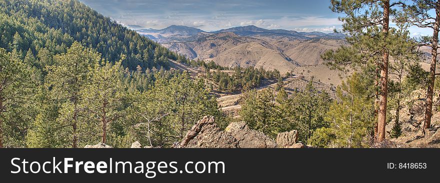 Colorado rocky's mountain panoramic. HDR image. Colorado rocky's mountain panoramic. HDR image.